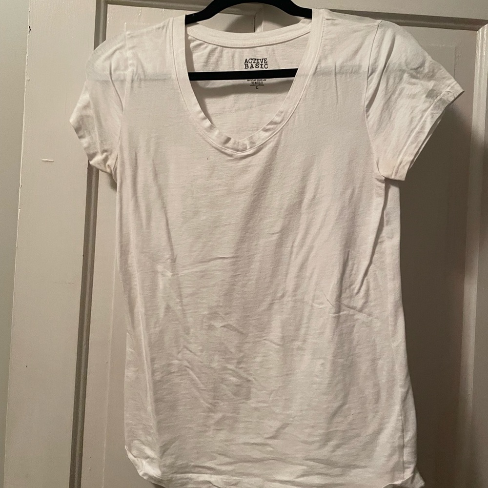 White V neck Tee shirt